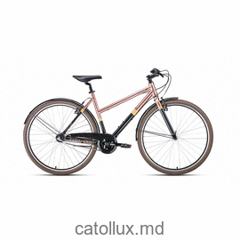 Городской велосипед FORWARD CORSICA 28 (28" 3 ск. рост 500 мм) 2019-2020, черный/коричневый 