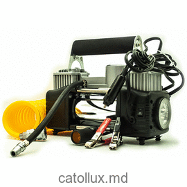 Компрессор автомобильный FY-133 (2 цилиндра) с фонарем 