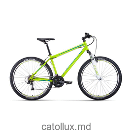 Горный велосипед FORWARD SPORTING 27,5 1.2 (27,5" 21 ск. Рост 19") 2020-2021, зеленый/бирюзовый 