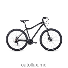 Горный велосипед FORWARD SPORTING 29 2.2 disc (29" 8 ск. Рост 21") 2020-2021, черный/темно-серый 