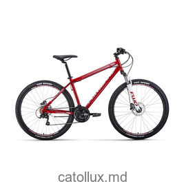 Горный велосипед FORWARD SPORTING 27,5 3.0 disc (27,5" 21 ск. Рост 19") 2020-2021, темно-красный/серый 