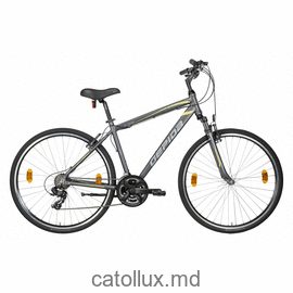 Велосипед городской мужской ALBOIN 200CRS 28" M-21S Рост-48 серо-желтый 