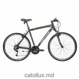 Bicicleta de oras pentru barbati ALBOIN 300CRS 28" M-24S Marimea-52 gri-galben 