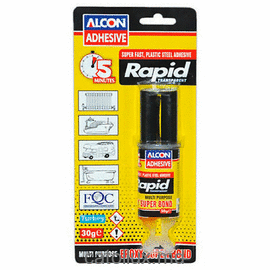 M-2204 Клей эпоксидный для пластика и стали 5 минут, прозрачный 2x15 ml (Шприц-Blister) 30 ml                               