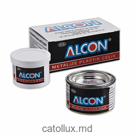 M-2220 Клей эпоксидный с содержанием стального порошка для пласт. и стали  100 gr. (Жест.банка-Короб) 