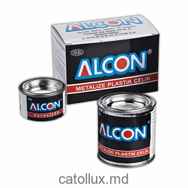 M-2221 Клей эпоксидный с содержанием стального порошка для пласт. и стали  500 gr. (Жест.банка-Короб) 