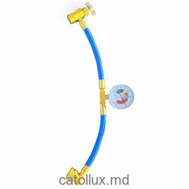 Furtun cu manometru pentru reumplere freon R-134A 