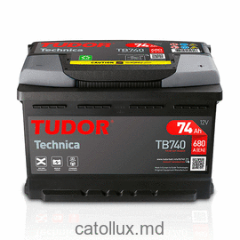 АКБ TUDOR TB740 L03  74A P+ (680Ah) 278/175/190/ 
