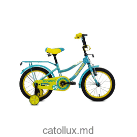 Велосипед детский FORWARD FUNKY 16 (16" 1 ск.) 2020-2021, бирюзовый/желтый 