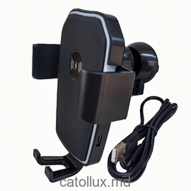 K81B Suport auto cu incarcator wireless. Senzor Inteligent 