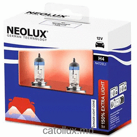 Галогенная автолампа Neolux N472EL1-2SCB +150%  H4 12V 60/55W 