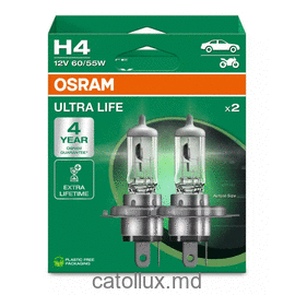 Автолампы Osram 64193 ULT-HCB 60/55W 12V P43t H4 