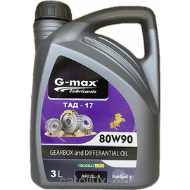 G-MAX  масло трансм. ТАД-17, 80W90 GL5   3L. 