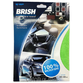 Тряпка для авто микрофибра BRISH зеленая 