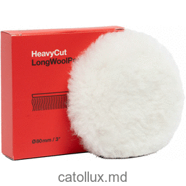 9998331 Heavy Cut Long Wool Pad (din lână) 80mm Disc din lână pentru zgârieturi profunde 