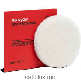 9998346 Heavy Cut Short Wool Pad (din lână) 80mm Disc din lână pentru zgârieturi profunde 