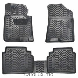 60664 Hyundai Sonata (DN8) (2019- ) 3D cu suport pentru călcâi covoraș de cauciuc auto pentru interior 