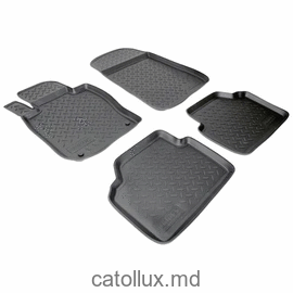 61327  Opel Vectra C (2002 - 08) covoraș de cauciuc auto pentru interior 3D cu suport pentru călcâi(element de prindere1) 