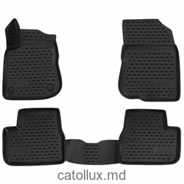 61425 Peugeot 2008 (2013-) covoraș de cauciuc auto pentru interior 3D cu suport pentru călcâi  