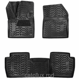 61440 Peugeot 5008 (2017-)  covoraș de cauciuc auto pentru interior 3D cu suport pentru călcâi  