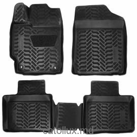 61522 Renault Kangoo 2 61522 Fourgon (2007, 2013-) (3D cu suport pentru călcâi, față) covoraș de cauciuc auto pentru interior 