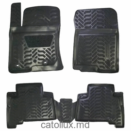 61987 Toyota LC 150 (2017-) covoraș de cauciuc auto pentru interior 3D cu suport pentru călcâi (element de prindere1) covoraș de cauciuc auto pentru interior 