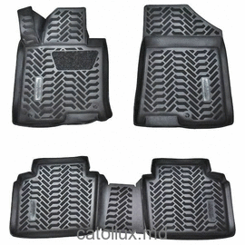 62070 VW Golf 8 (2019-) covoraș de cauciuc auto pentru interior 3D cu suport pentru călcâi (element de prindere2) 