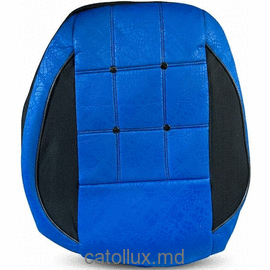 Huse pentru scaune Ecostar 1+1 cu nasturi (Albastru) 