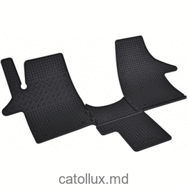 Covoraș de cauciuc auto pentru interior RIGUM VW T5 2m 03-/VW T6 2m 15-Transporter/Caravella/Multivan +TUNEL  