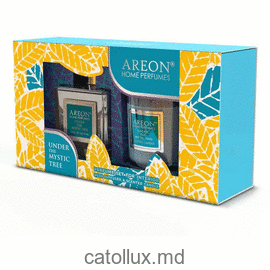 Odorizant набор Areon Home Perfume Sticks 150ml + свеча (Under the Mystic Tree) 