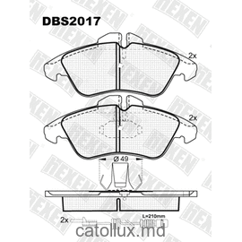 DBS2017 (SP 177) (T1111) * Mercedes Sprinter 208-316 / VW LT 28-35 fata 