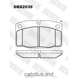 DBS2039 (SP 105) (T0841) * Opel Ascona,Kadett,Omega A,Vectra A fata 