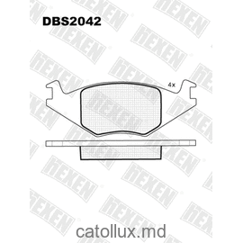 DBS2042 (SP 116) (T4150) * VW Golf,Jetta,Passat,Vento fata 