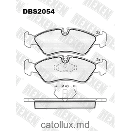 DBS2054 (SP 122) (T1082) (DBS 2016) * Opel Astra F,Kadett E,Omega A,Vectra A fata 