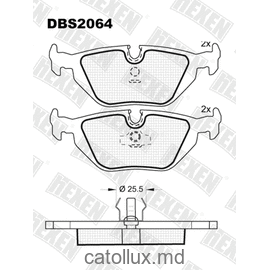 DBS2064 (SP 198) (T 1039)* BMW 3 (E30,E36), Z3 (E36) fata 