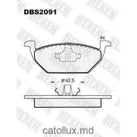 DBS2091 (SP 136) (T1163) * Skoda Octavia/VW Bora,Golf IV fata (+senzor) 