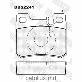 DBS2241 (T1067) * Mercedes 190 (W201),C-Classe(W202),E-Classe(W124) spate 