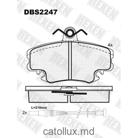 DBS2247 (SP 189) (T1629)* Dacia Logan/Renault 19,Clio,Megane,Twingo fata 