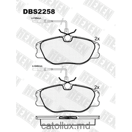 DBS2258 (SP 317) (T5084) * Citroen Jumpy/Fiat Scudo/Peugeot Expert fata 