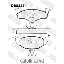 DBS2274 (SP 227) (T1094)  * Seat Toledo,Ibiza / VW Golf III,Vento spate 