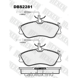 DBS2281 (SP 313) (T5099) * Citroen Berlingo, Xsara,Peugeot 306,Partner fata 