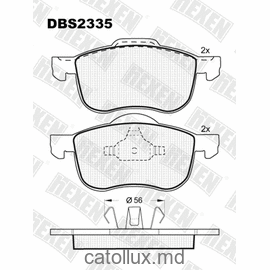 DBS2335 (SP 655) (T1189)*  Volvo S60,S80,V70,XC70 fata 