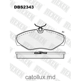 DBS2343 (SP 451) (T1424) * Nissan Primastar / Opel Vivaro / Renault Trafic fata 