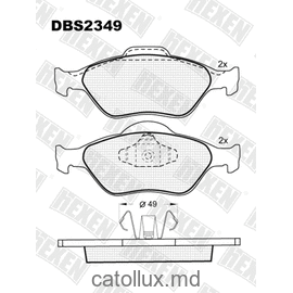 DBS2349 (SP 363) (T1193) (SP 710) * Ford Fiesta,Fusion / Mazda 2 / Toyota Yaris fata 