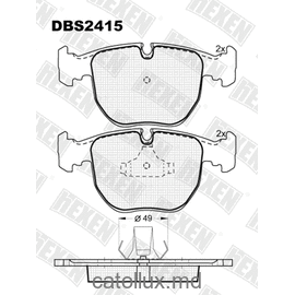 DBS2415 (SP 327) (T1136) * BMW 5 (E39), 7 (E38), X3 (E83), X5 (E53) fata 