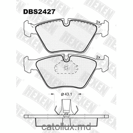 DBS2427 (T1202) * BMW 3 (E46) , X3  fata 