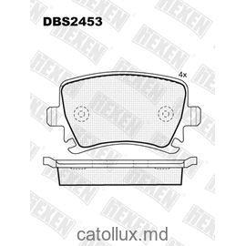 DBS2453 (SP 321) (T1377)* Skoda Octavia,Superb/ VW Caddy,Golf,Jetta,Passat,Touran  spate 