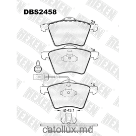 DBS2458 (SP 402) (T1380) * Ford Galaxy/Seat Alhambra/VW Sharan fata 