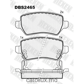 DBS2465 (SP 494) (T5158)* Opel Astra G,H,Combo,Meriva,Zafira spate 