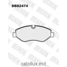 Тормозные колодки DBS2474 (SP 407) (C6024)*Mercedes Sprinter,VW Crafter пер.(+дачик) Kолодки/garnitura de frina 